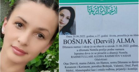 Poznat termin dženaze medicinskoj sestri (27) iz Zenice