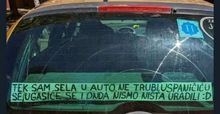 Vozačica postala hit: Tek sam sjela u auto, ne trubi ... 