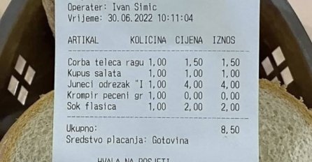 OVO NIGDJE NEMA: Pogledajte cijene hrane u državnim institucijama, evo koliko političari plaćaju za ručak!