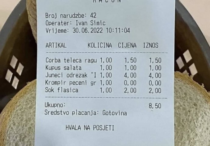 OVO NIGDJE NEMA: Pogledajte cijene hrane u državnim institucijama, evo koliko političari plaćaju za ručak!