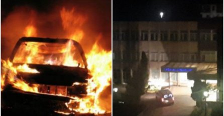 Teška saobraćajna nesreća u BiH: Auto se zapalio nakon udara u podzid, djevojka teže povrijeđena