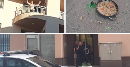 Stup: Muškarac sa 13. sprata bacao kućne aparate, flaše, posuđe, hranu…