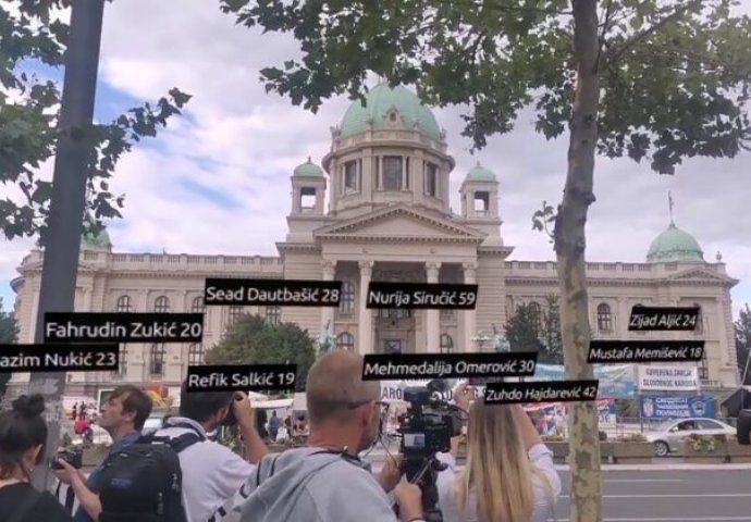 Imena žrtava genocida u Srebrenici “na” Skupštini Srbije