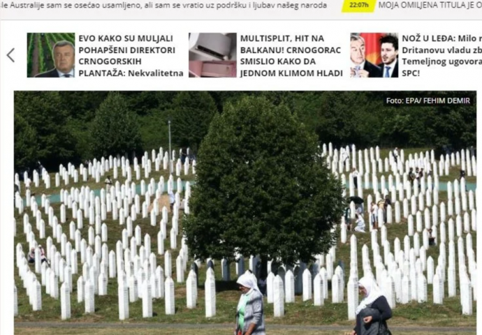 Srbijanski 'Kurir' objavio tekst o komemoraciji u Srebrenici. Zločin nazvan genocidom 