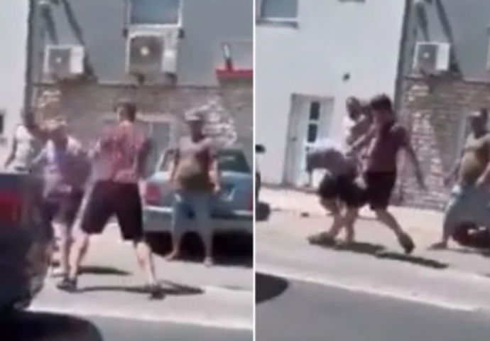 Pogledajte tučnjavu dvojice muškaraca nakon sudara u Mostaru 