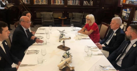 Džaferović s Peachom u Londonu: Vlasti Srbije i bh. entiteta RS sistemski poriču genocid 