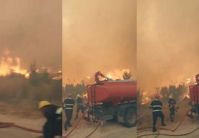 Dramatičan snimak iz Neuma: Pogledajte strahovitu borbu vatrogasaca s vatrenom stihijom