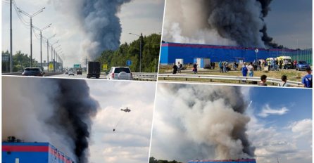 Bukti požar u skladištu u Rusiji, desetine ljudi povrijeđeno