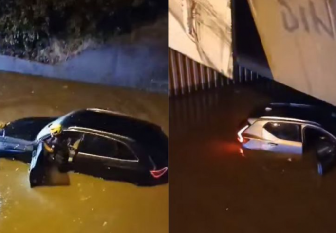 Dramatični snimak iz Sarajeva: Vatrogasci izvlačili automobil iz vode