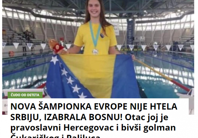 Skandalozan naslov medija u Srbiji o Lani Pudar i njenom ocu: "Nova šampionka Evrope nije htjela Srbiju"
