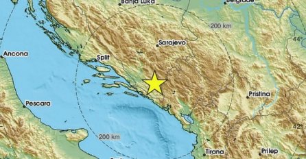 Zemljotres jačine 3,5 stepeni pogodio Hercegovinu, epicentar kod Bileće