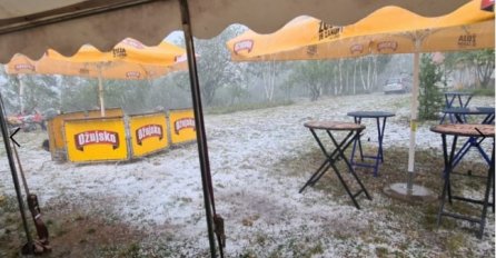 Jako nevrijeme : Kiša, vjetar i led rastjerali druženje u Srednjoj Bosni