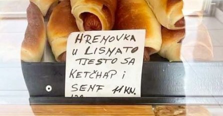 SLIKA IZ PEKARE NASMIJALA SVE DO SUZA: Pogledajte šta piše na papiru ispod hrenovke, PA DA LI JE MOGUĆE? (FOTO)