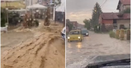 Veliko nevrijeme prouzrokovalo probleme: Teku bujice vode, automobili jedva idu