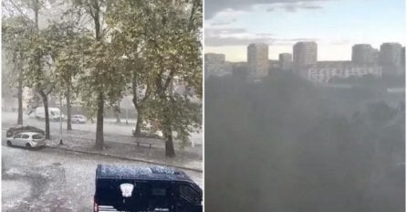 Snažno nevrijeme pogodilo Zagreb, padala tuča veličine lješnjaka (VIDEO)