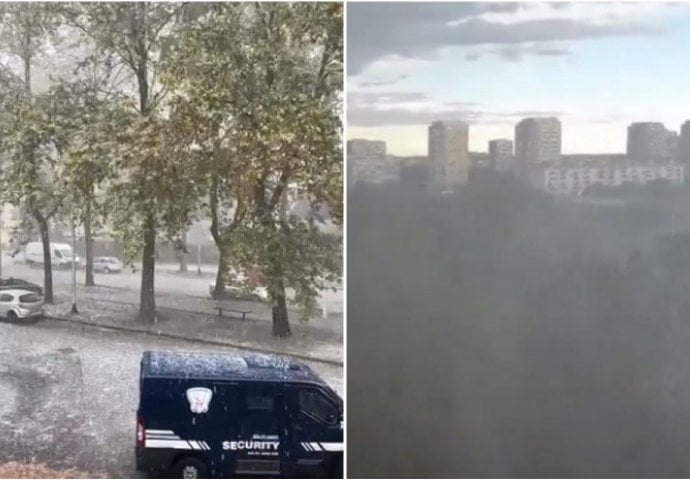 Snažno nevrijeme pogodilo Zagreb, padala tuča veličine lješnjaka (VIDEO)