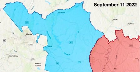 SITUACIJA SE ITEKAKO MIJENJA: Objavljena karta Ukrajine prije i nakon velike ukrajinske protuofanzive