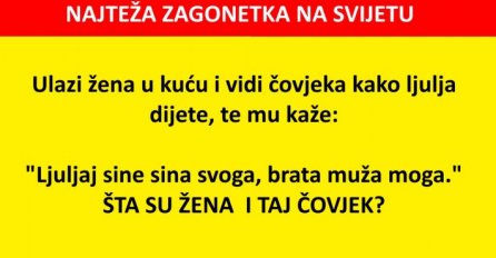 NAJTEŽA ZAGONETKA NA SVIJETU: Šta su ova žena i ovaj čovjek?