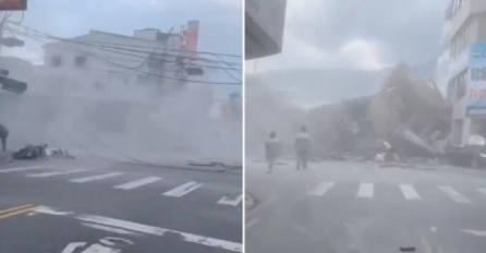 Snimci snažnog zemljotresa: Zgrade porušene, voz se ljulja