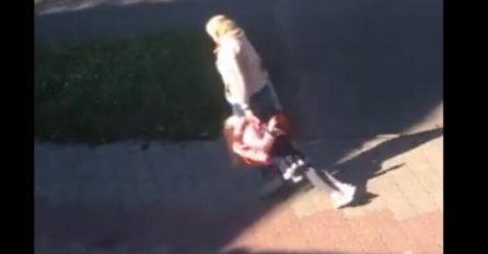 SNIMAK MAJKE KOJA VUČE KĆERKU DO ŠKOLE PODIGAO BURU NA INTERNETU: "Jutro - kuku majko, ovo su prave muke"