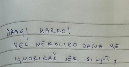 MUŽ SE NALJUTIO NA ŽENU, A ONDA JE DOBIO NJENU PORUKU: Kad je pročitao, znoj ga oblio
