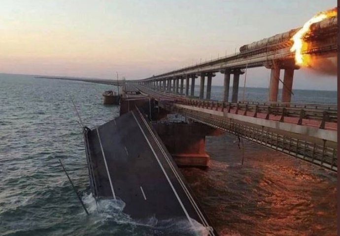 Pojavio se videosnimak eksplozije na Krimskom mostu