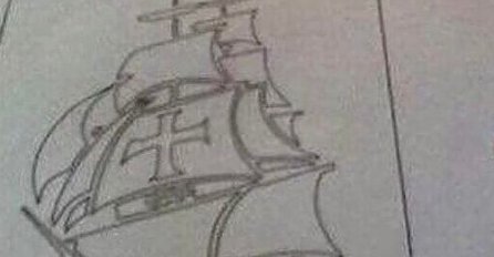 DJEČAK DOBIO  ZADAĆU DA NACRTA BROD KAO SA SLIKE: Kad je donio rad, učiteljica vrištala od smijeha (FOTO)