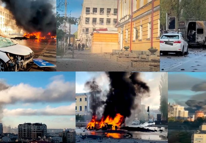 SILOVITI RUSKI UDAR NA UKRAJINSKE GRADOVE KAO OSVETA ZA KRIMSKI MOST: Intenzivni napadi na Kijev, eksplozije od Lavova na zapadu do Harkova na istoku