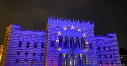 Vijećnica večeras u bojama zastave Evropske unije