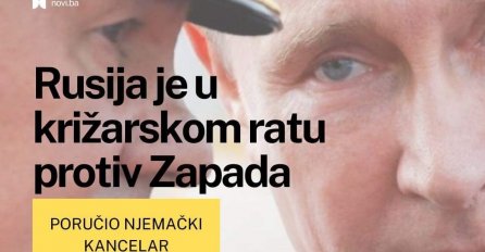 Rusija je u križarskom ratu protiv Zapada, kaže njemački kancelar