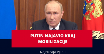 Putin najavio kraj mobilizacije