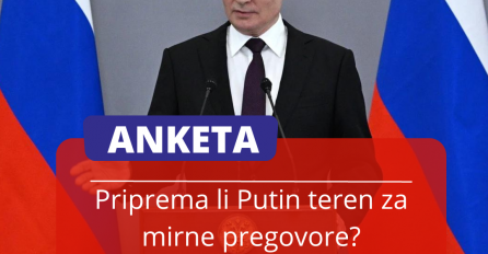 ANKETA: Priprema li Putin teren za mirne pregovore?