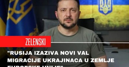 Zelenski tvrdi kako Rusija napadima na elektrane želi stvoriti veliki migrantski val Ukrajinaca prema zemljama Europske unije