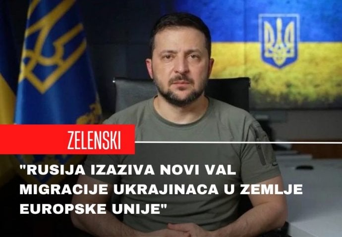 Zelenski tvrdi kako Rusija napadima na elektrane želi stvoriti veliki migrantski val Ukrajinaca prema zemljama Europske unije