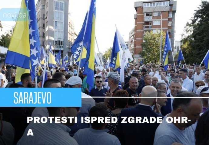 Sarajevo: Za danas najavljeni novi protesti građana ispred zgrade OHR-a