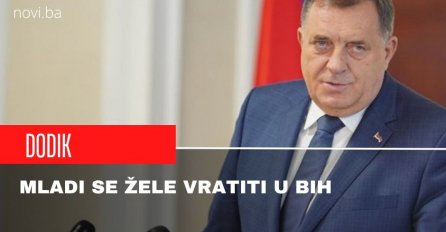 Dodik: Zapad više nije što je nekad bio, mladi se žele vratiti u BiH