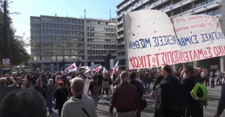 Generalni štrajk paralizirao je Grčku, a najveća eskalacija očekuje se večeras kad protestanti stignu pred zgradu parlamenta u Ateni