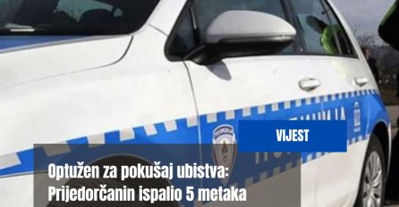 Optužen za pokušaj ubistva: Prijedorčanin ispalio 5 metaka iz pištolja u radnika obezbjeđenja