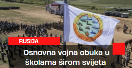 Rusija: Osnovna vojna obuka u školama širom svijeta