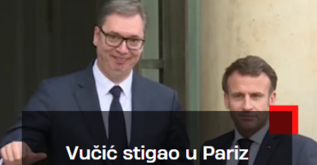 Vučić stigao u Pariz: Uskoro počinje sastanak sa Makronom