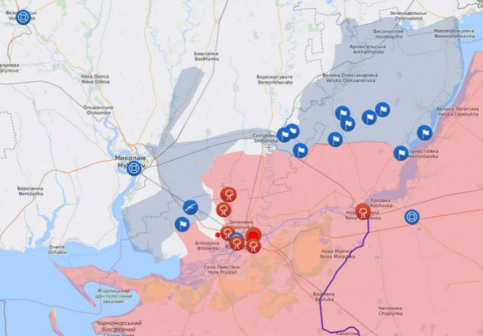 Ukrajinci sve bliže Hersonu, oko grada se vijore ukrajinske zastave
