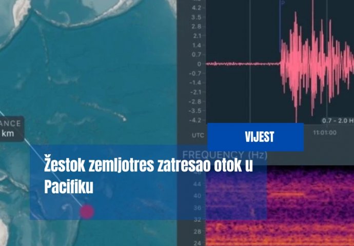 Žestok zemljotres zatresao otok u Pacifiku: Izdano upozorenje za cunami