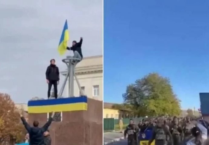VIDEO Pogledajte kako su ukrajinski vojnici dočekani u oslobođenom Hersonu