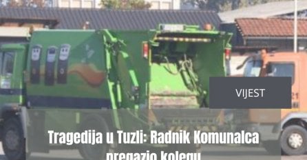 Tragedija u Tuzli: Radnik Komunalca pregazio kolegu