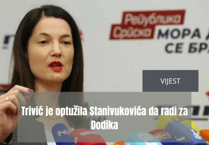 OTVORENI RAT: Trivić je optužila Stanivukovića da radi za Dodika