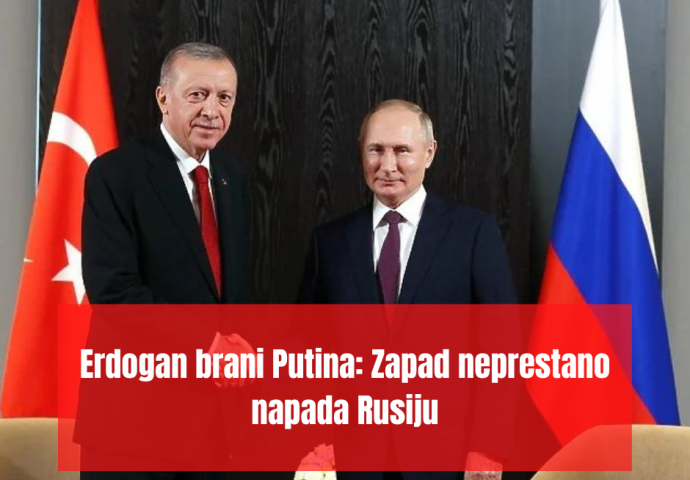 Erdogan brani Putina: Zapad neprestano napada Rusiju, naravno da će se opirati