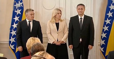 Članovi Predsjedništva preuzeli dužnost: Cvijanović, Komšić i Bećirović položili zakletvu