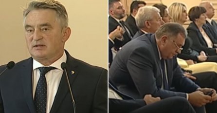KAMERE USLIKALE: Dok je Komšić govorio, pogledajte šta je Dodik radio