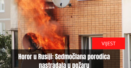 Horor u Rusiji: Sedmočlana porodica nastradala u požaru, među njima petoro djece