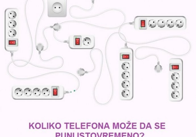 KOLIKO TELEFONA SE MOŽE PUNITI U ISTO VRIJEME: Samo 10% ljudi može da riješi ovo